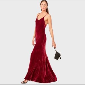 Reformation Rimini Velvet Dress, sz M